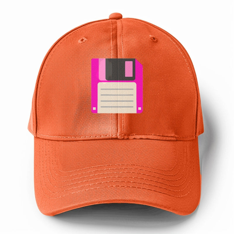 Retro 80s Floppy Disk Pink Hat