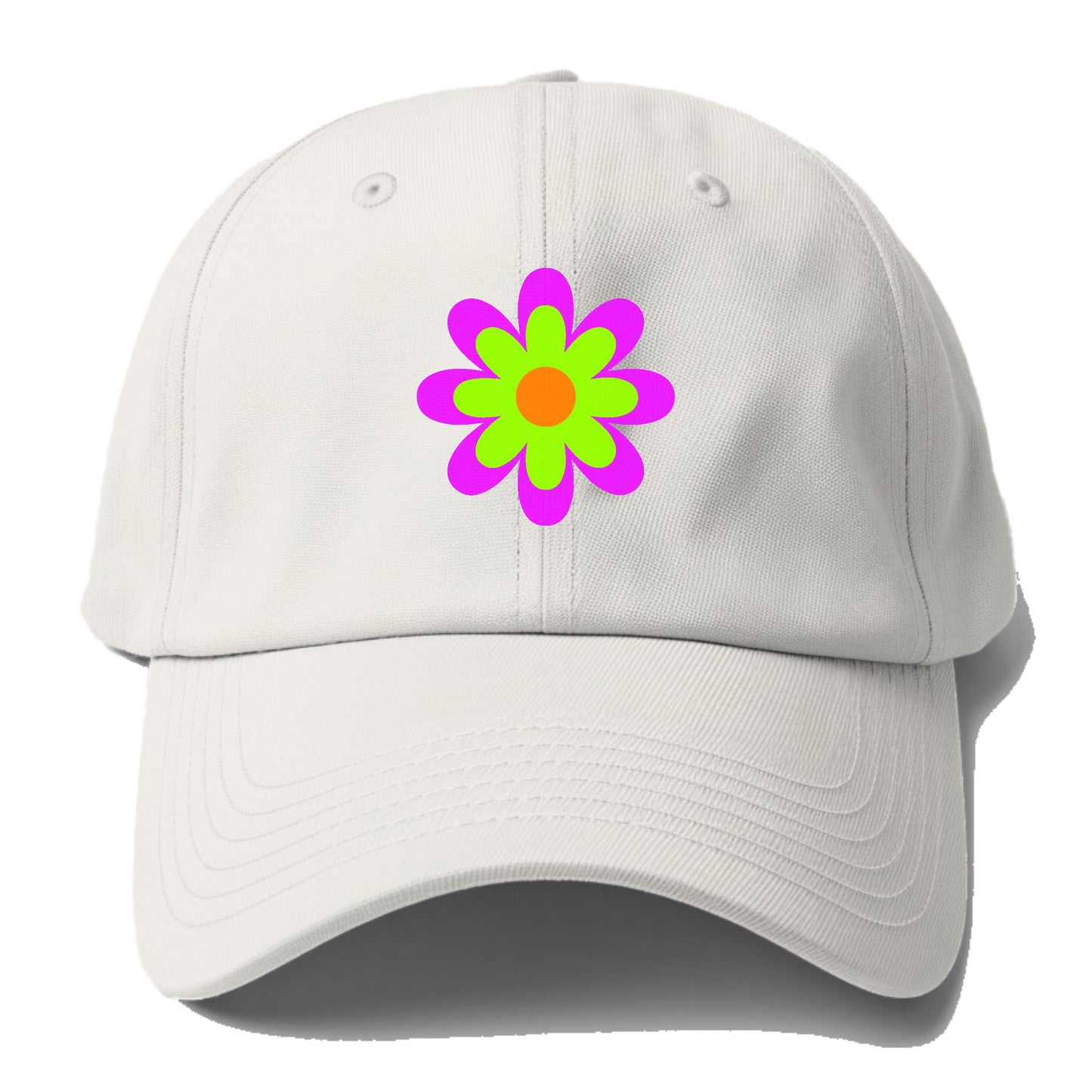 Retro 80s Flower Purple Hat