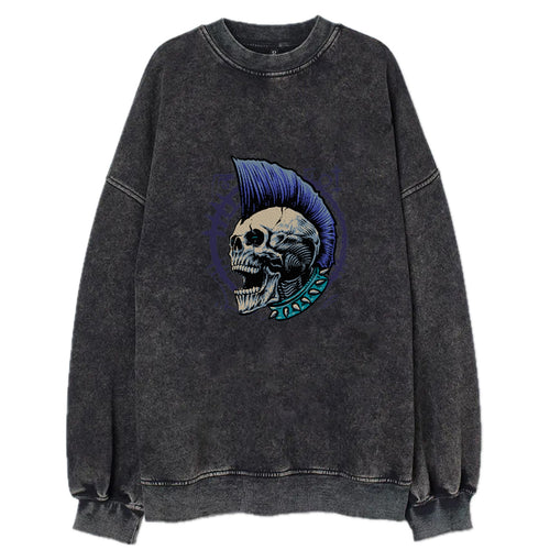 Scream Punk Skull Head Vintage Sweatshirt