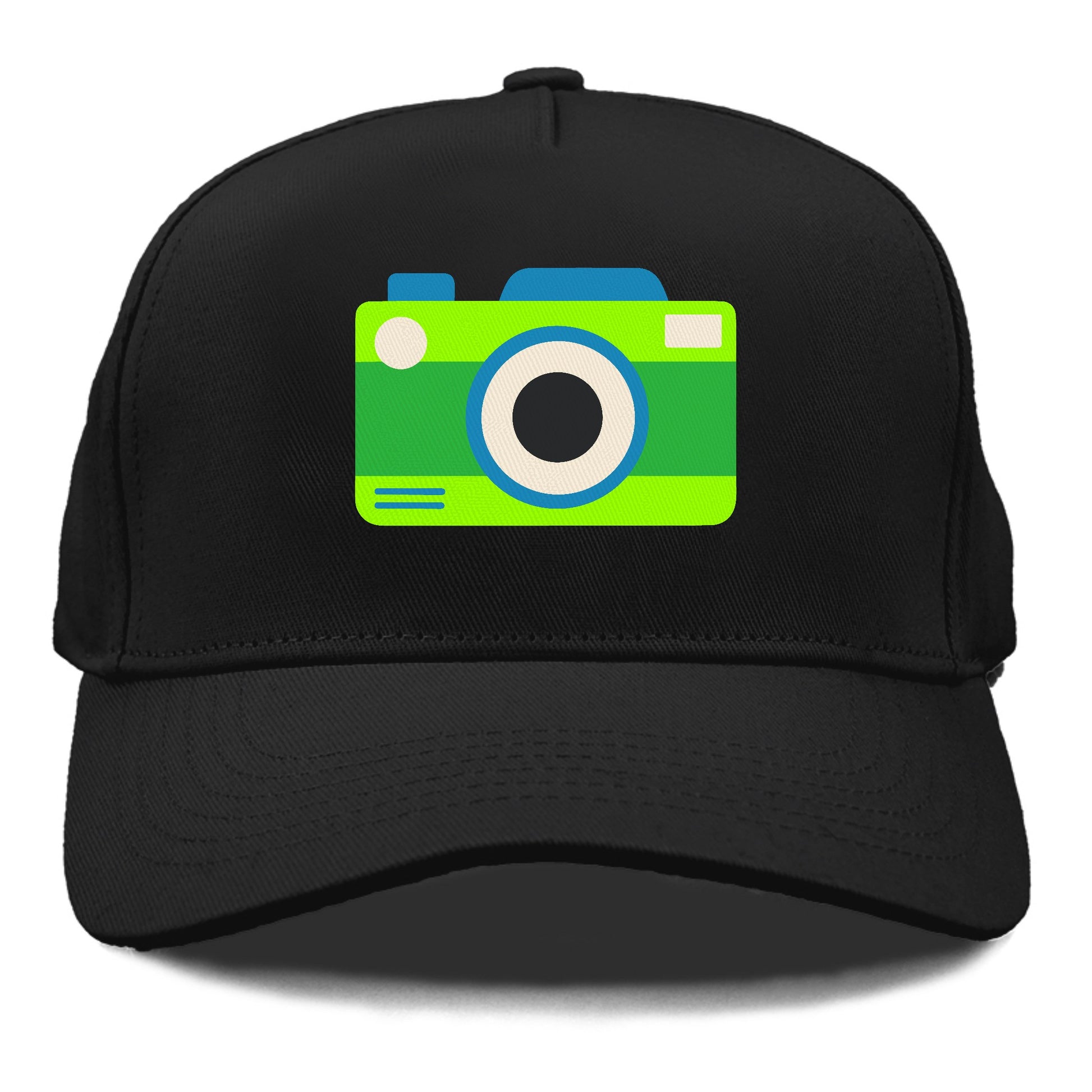 Retro 80s Camera Green Hat