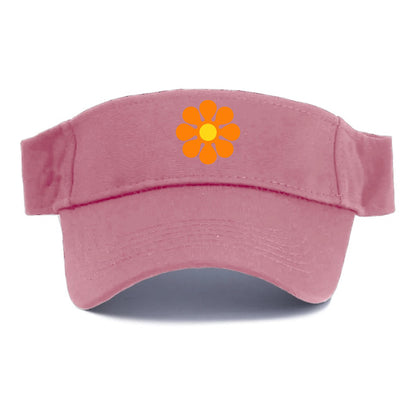 Retro 80s Flower Orange Hat