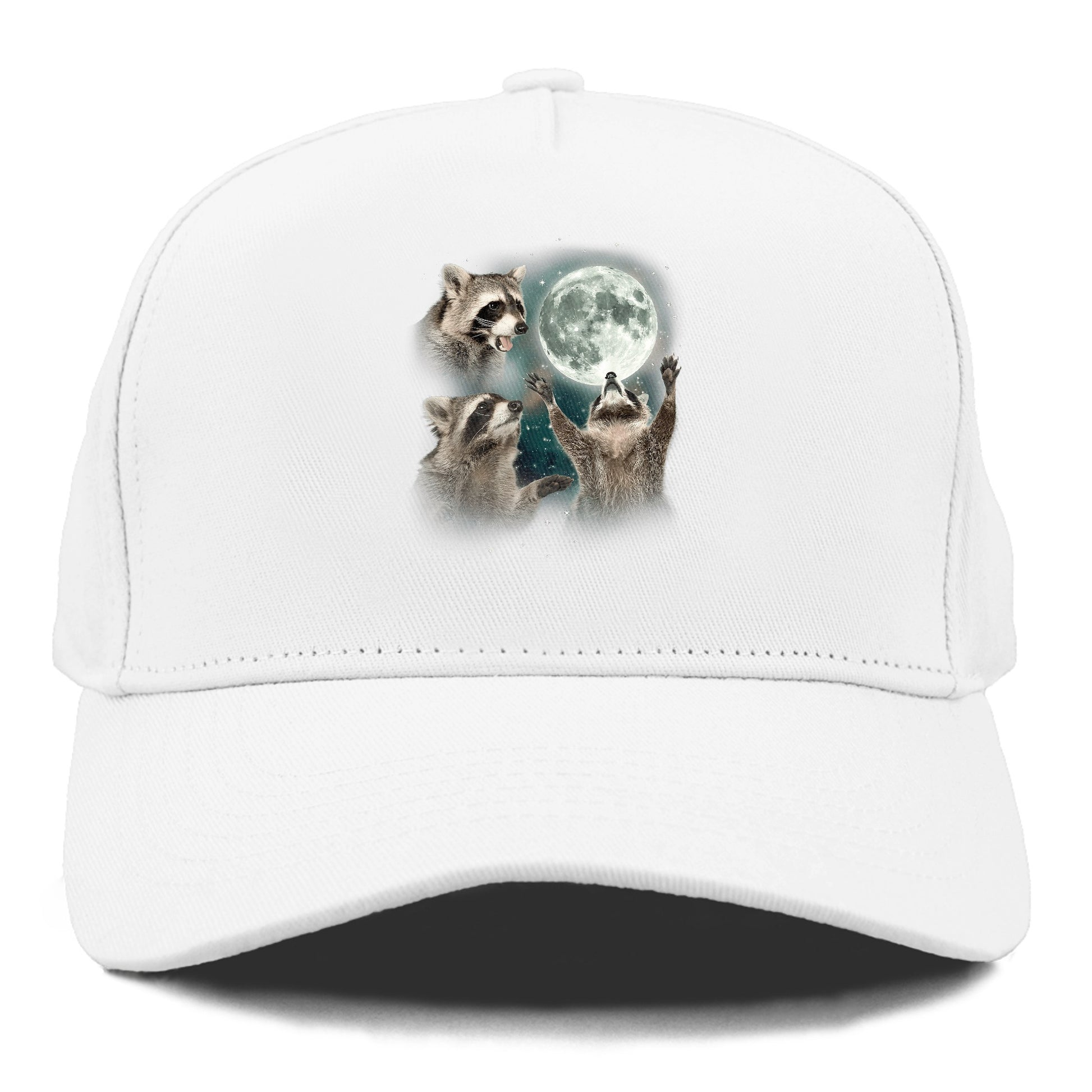 Racoons howling at the Moon Hat