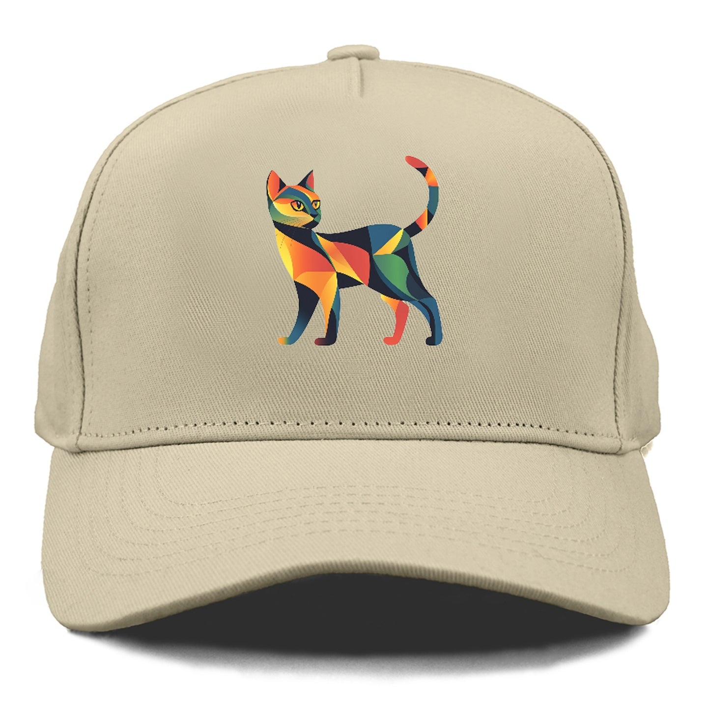 Vibrant Geometric Cat Hat