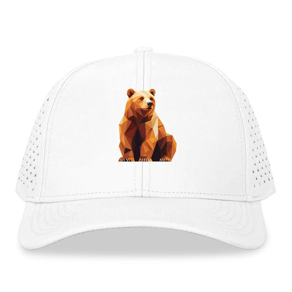 Geometric Bear in Rest Hat