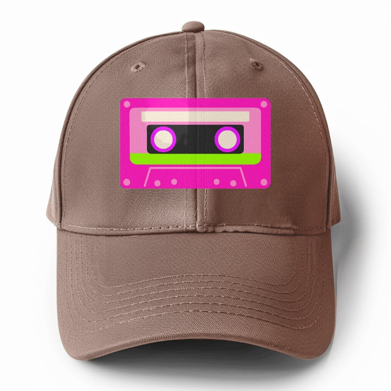 Retro 80s Cassette Pink Hat