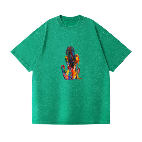 Vibrant Reflection Abstract Beauty Vintage T-shirt