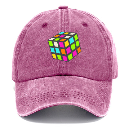 Retro 80s Rubik's Cube Hat