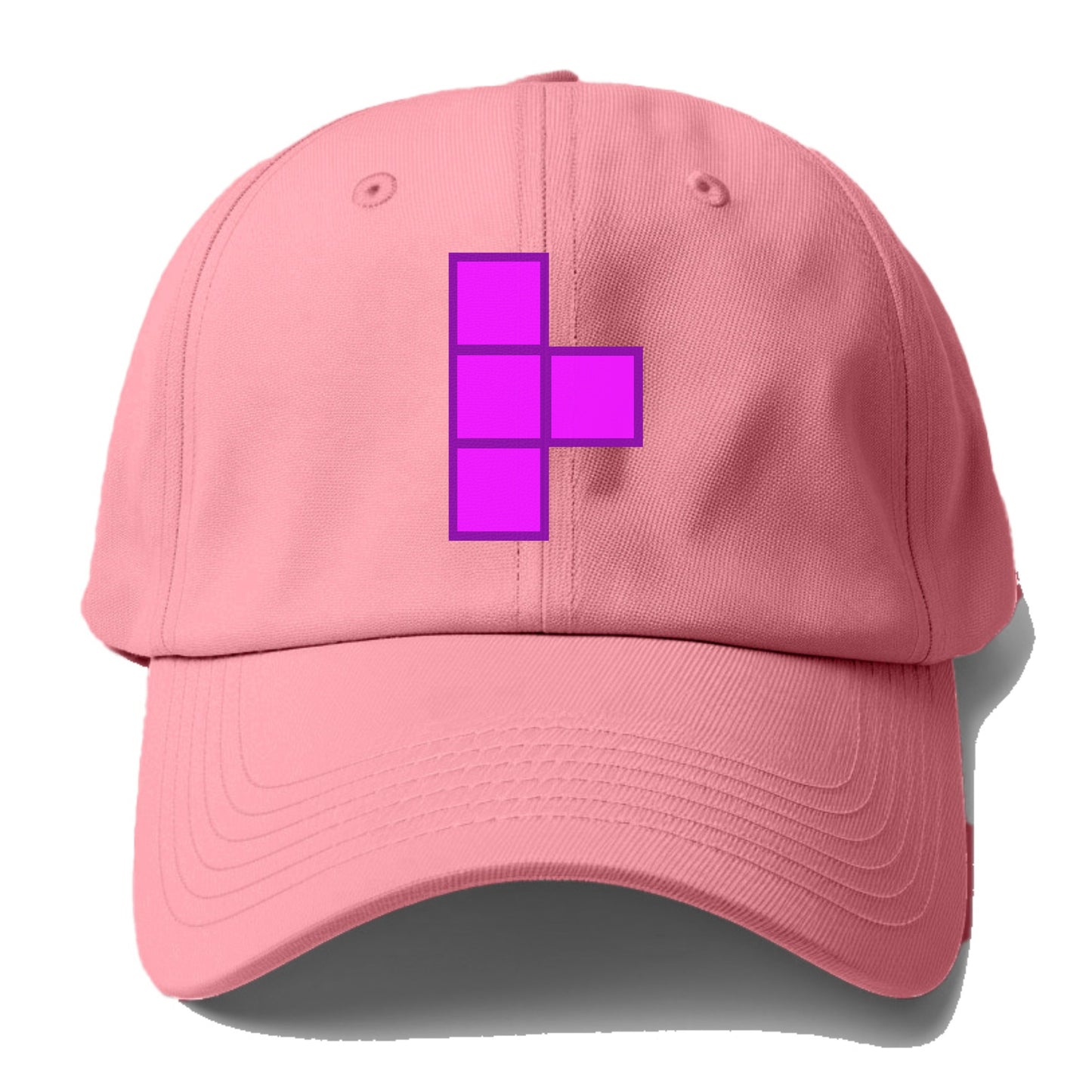 Retro 80s Tetris Blocks Purple Hat