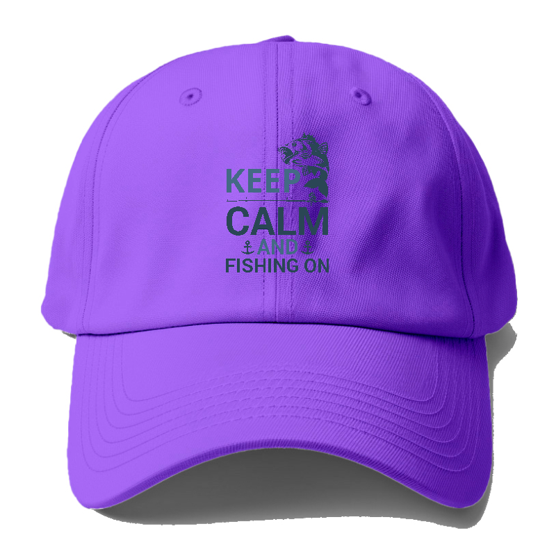 Keep calm and fishing on Hat