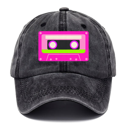 Retro 80s Cassette Pink Hat