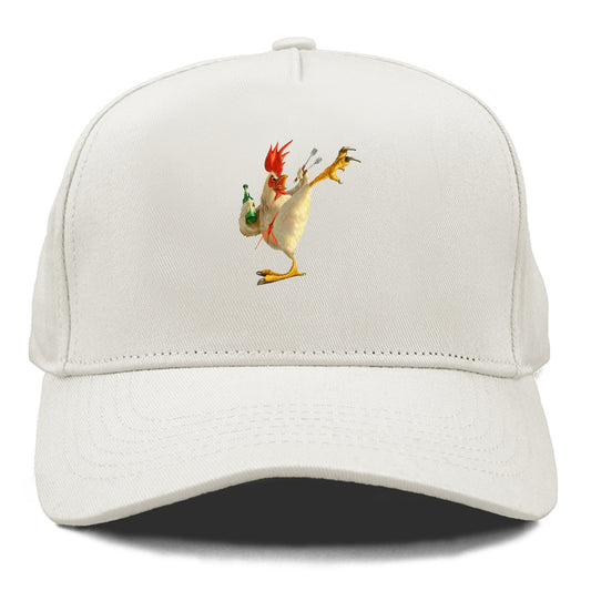 Crazy Rooster Fantasy Art Hat