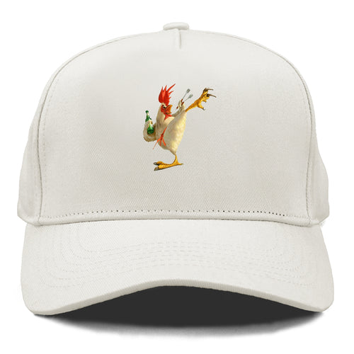 Crazy Rooster Fantasy Art Cap