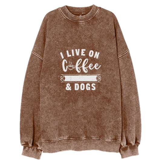 I live on coffee love & dogs Hat