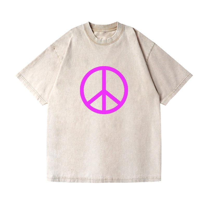 Retro 80s Peace Sign Purple Hat