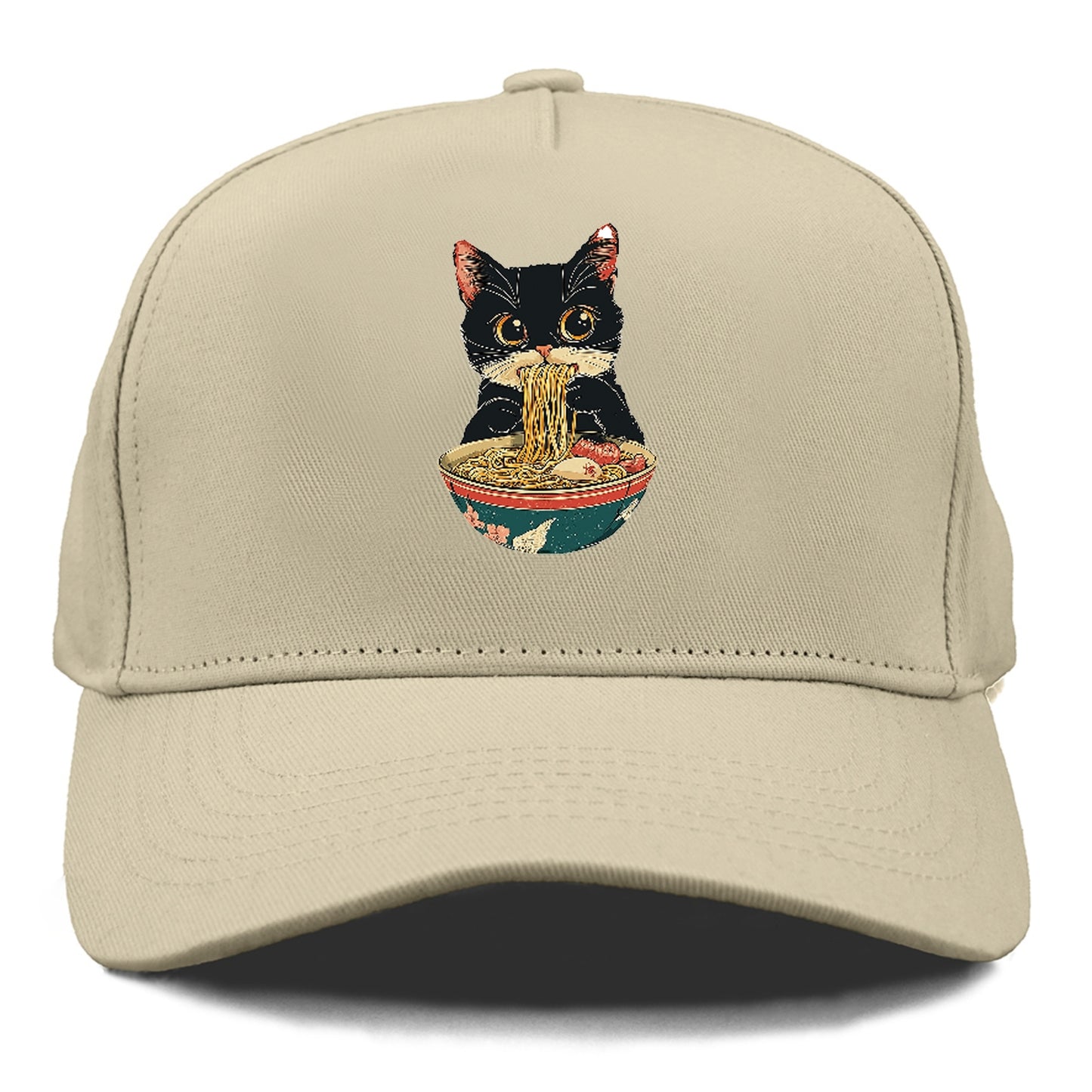 Cat Eating Noodles Hat