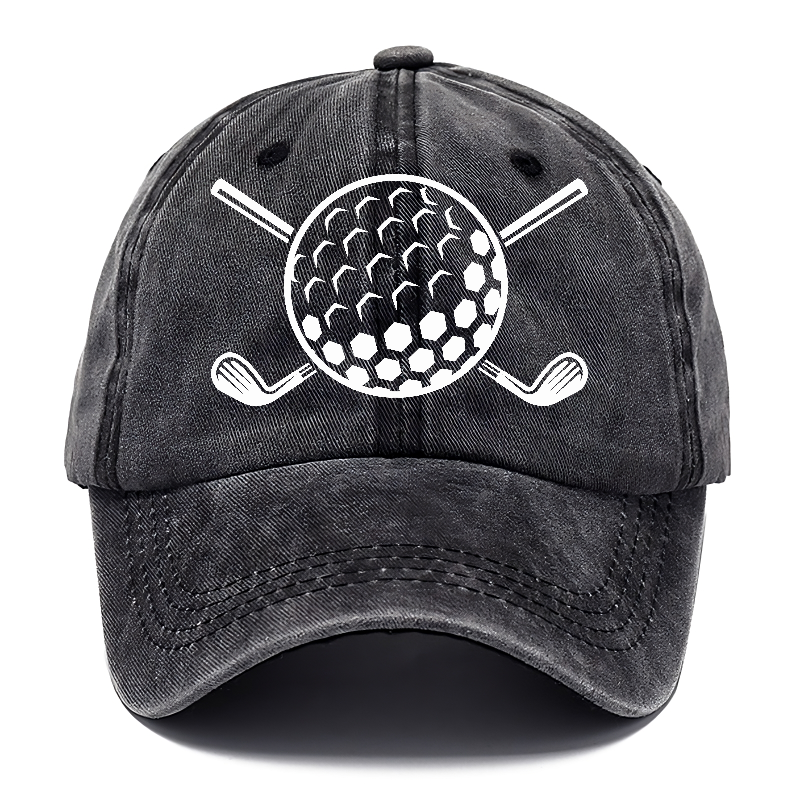 Golf Ball And Clubs Hat