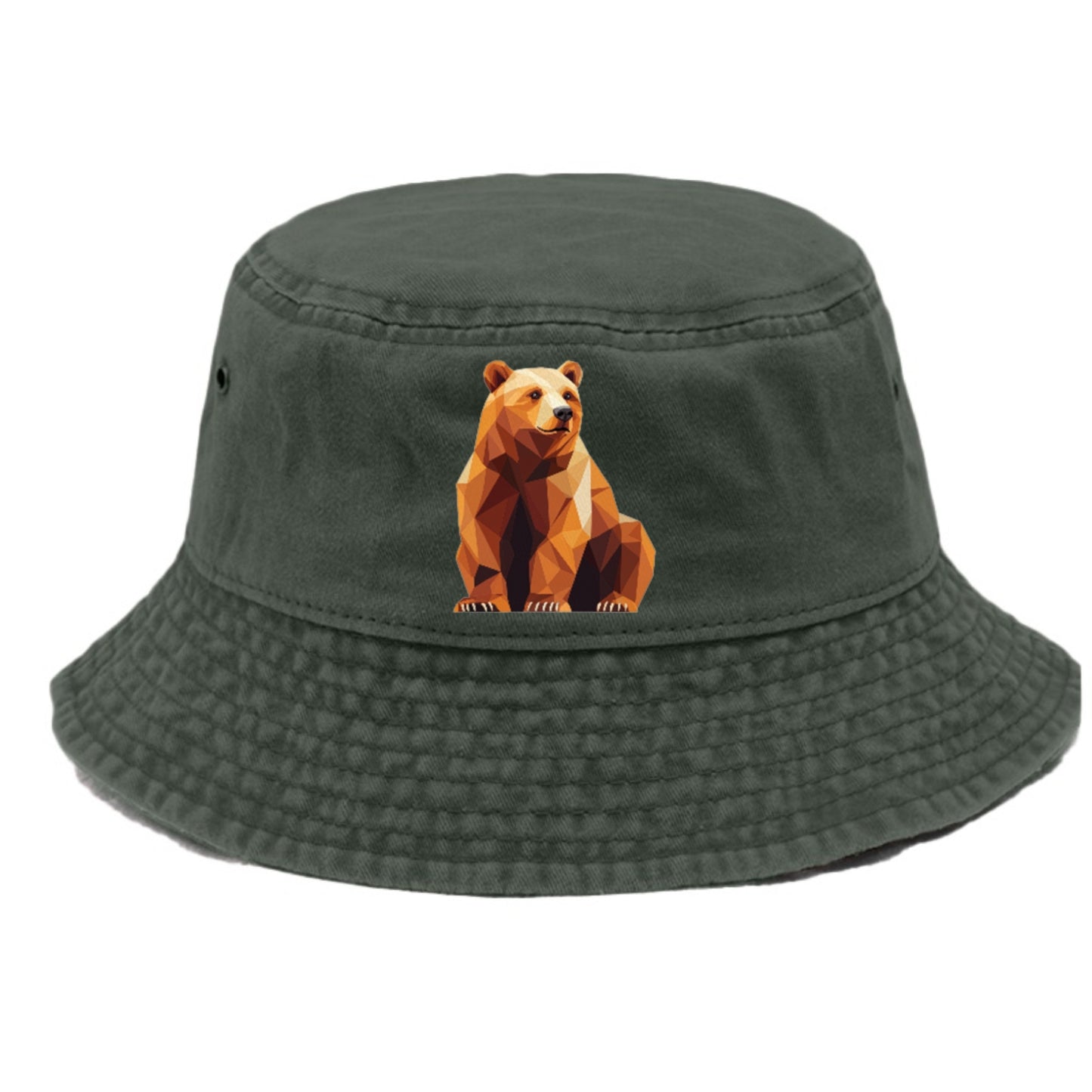 Geometric Bear in Rest Hat