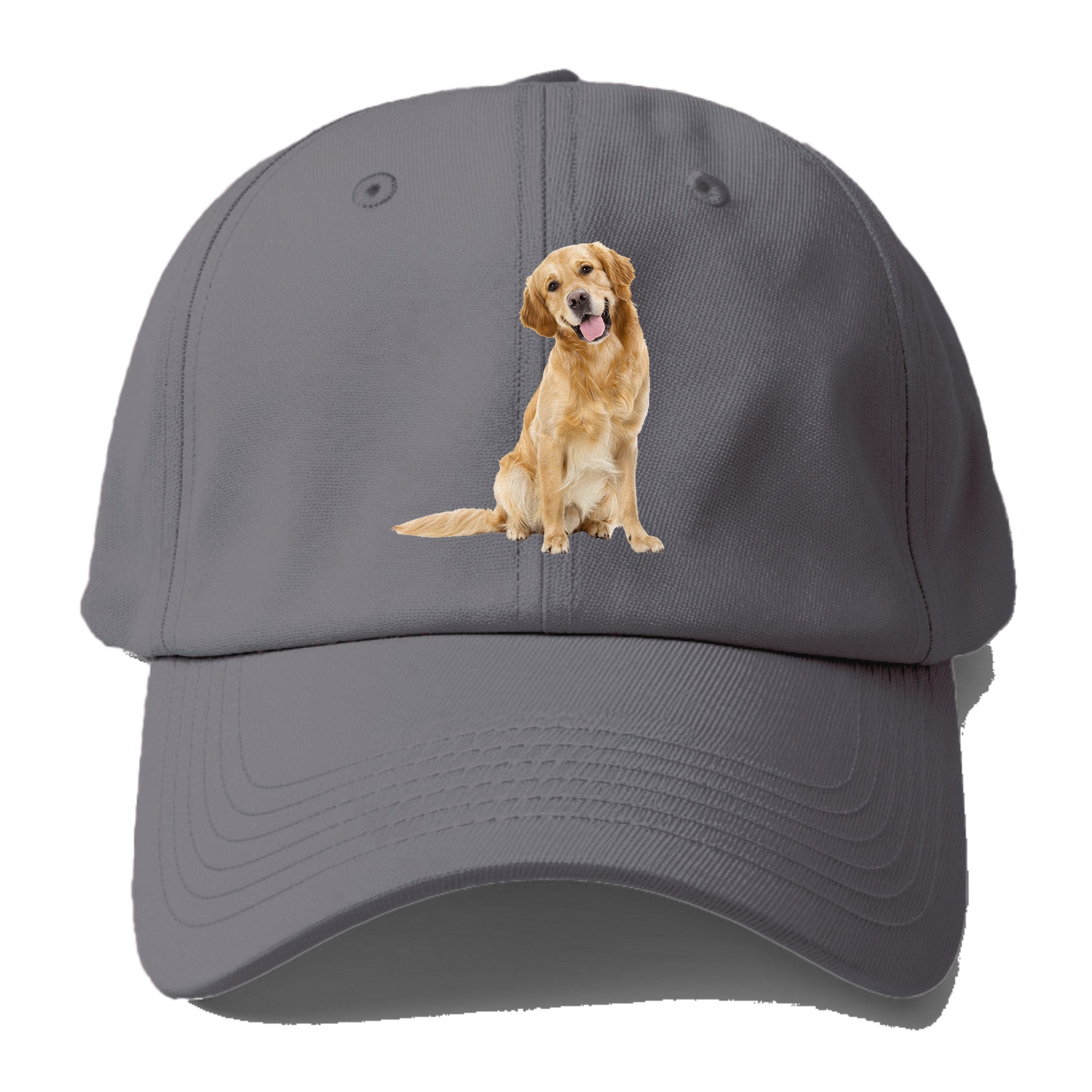 Joyful Golden Retriever With A Radiant Smile Baseball Cap – Pandaize