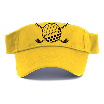 Golf Ball And Clubs Hat