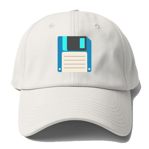 Retro 80s Floppy Disk Blue Baseball Cap For Big Heads