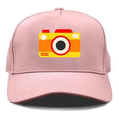 Retro 80s Camera Yellow Hat