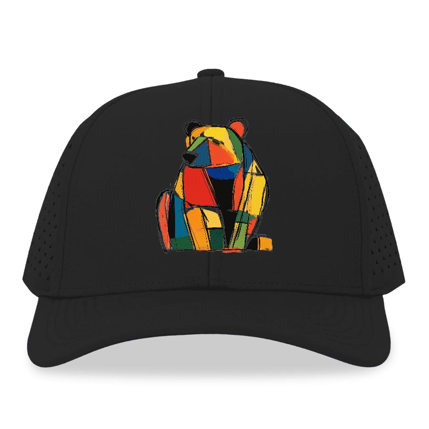 Colorful Abstract Bear Hat