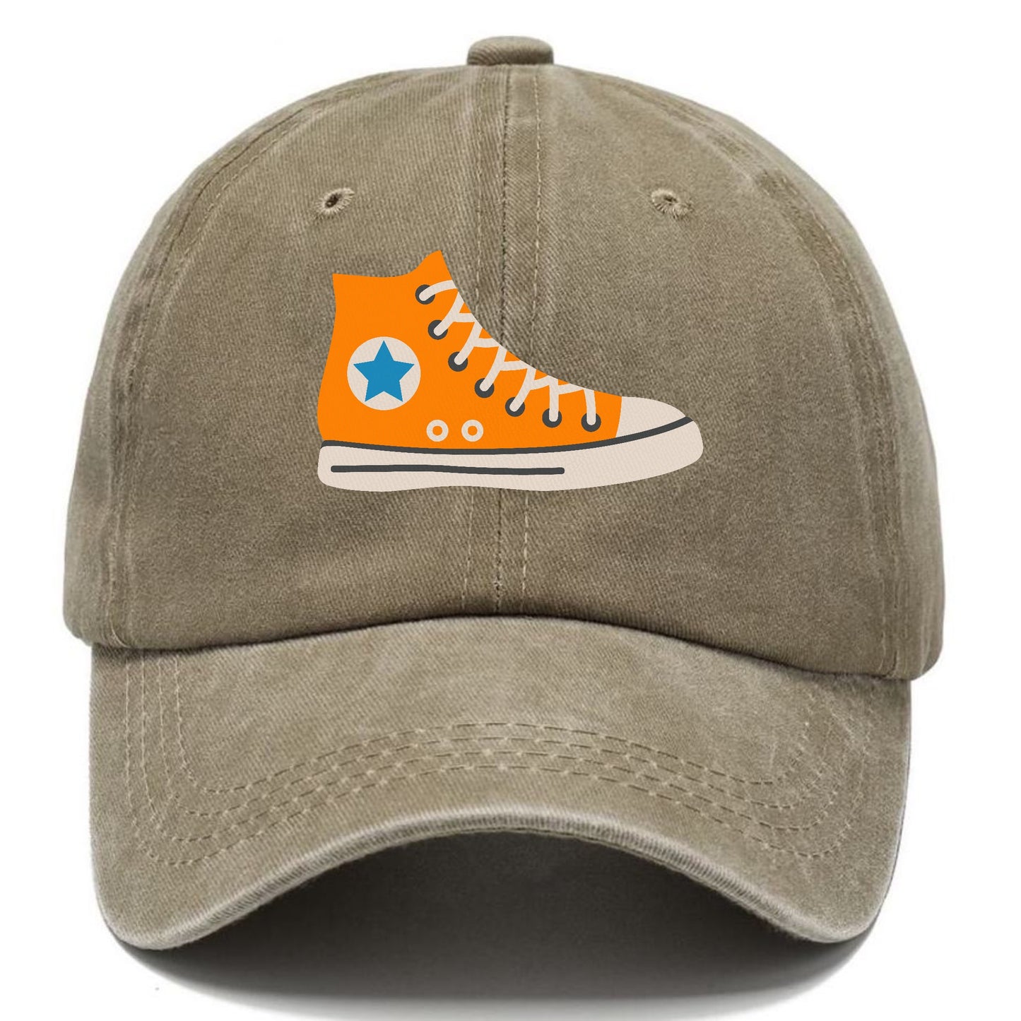 Retro 80s Converse Shoe Orange Hat