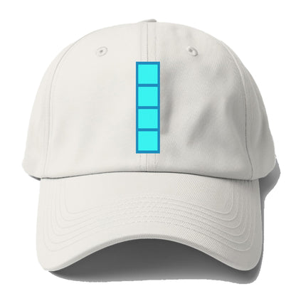 Retro 80s Tetris Blocks Blue Hat