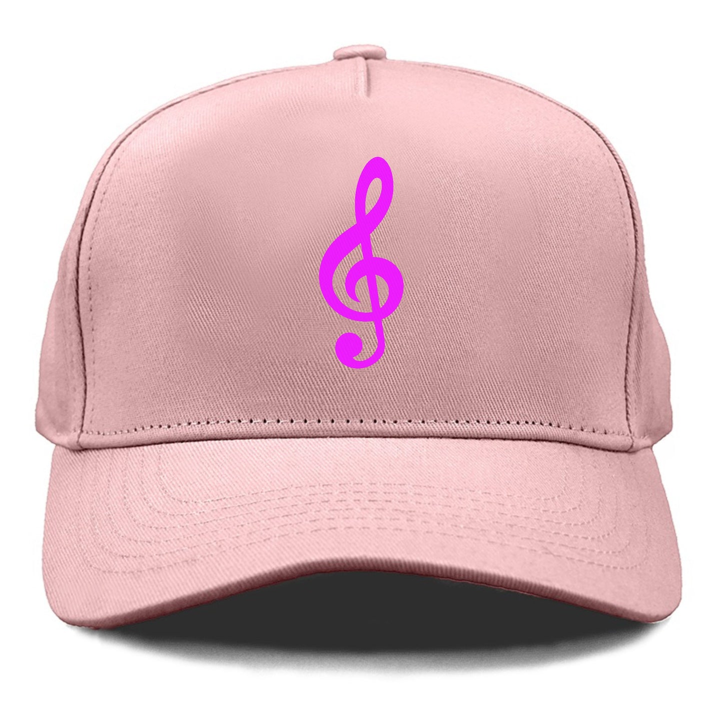 Retro 80s Music Note Purple Hat