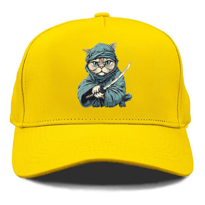 Ninja Cat Fierce Feline Warrior Hat