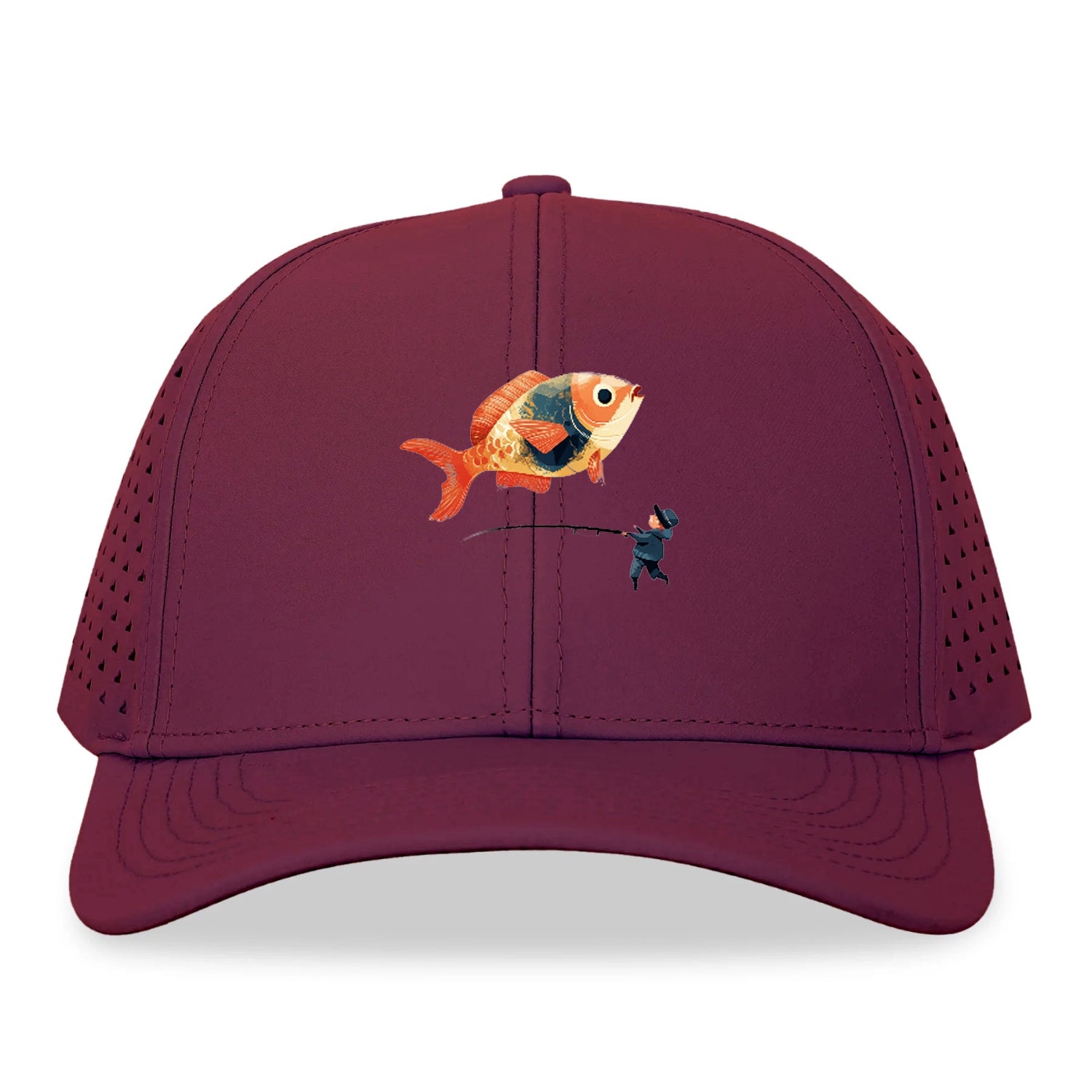 Big Catch  Man and Fish Hat