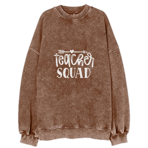 Teacher Squad Vintage Sweatshirt