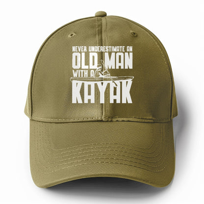 never underestimate an old man with a kayak!! Hat