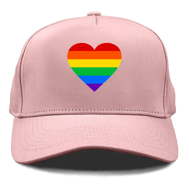 raindow heart Hat