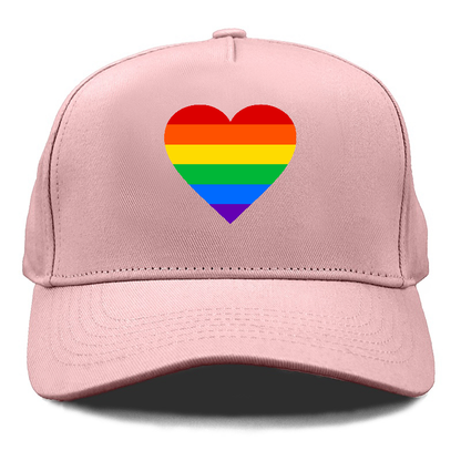 raindow heart Hat