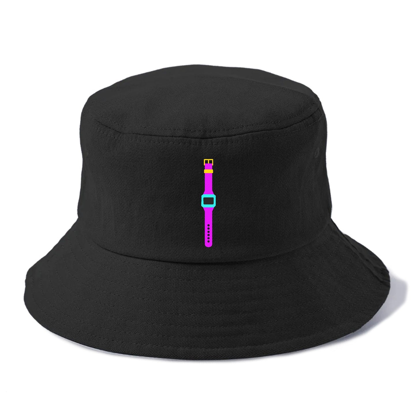 Retro 80s Watch Purple Hat