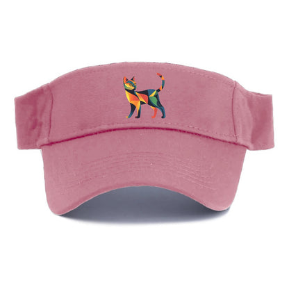 Vibrant Geometric Cat Hat