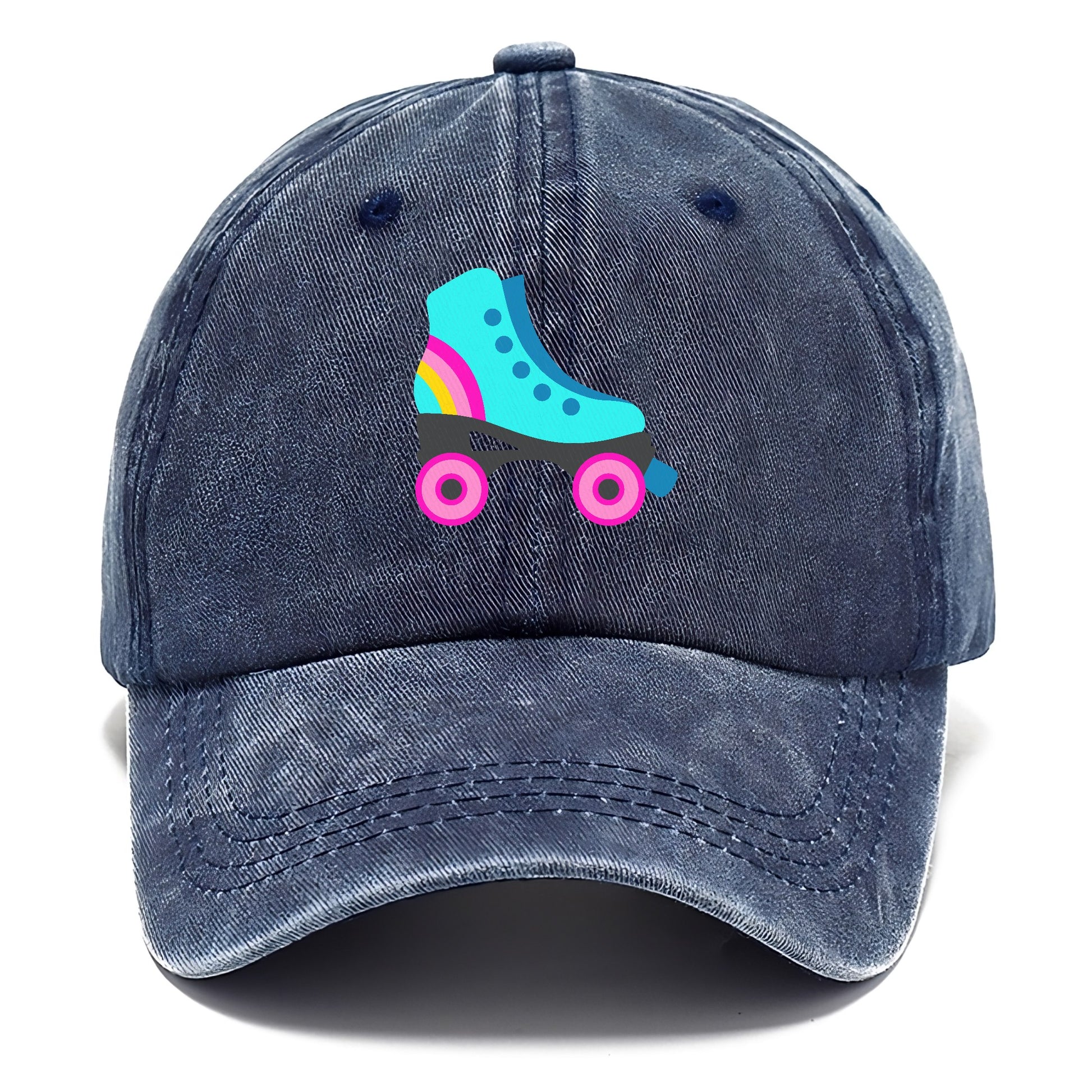 Retro 80s Roller Skate Blue Hat