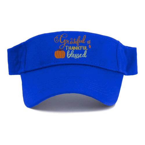 Grateful Thankful Blessed Visor