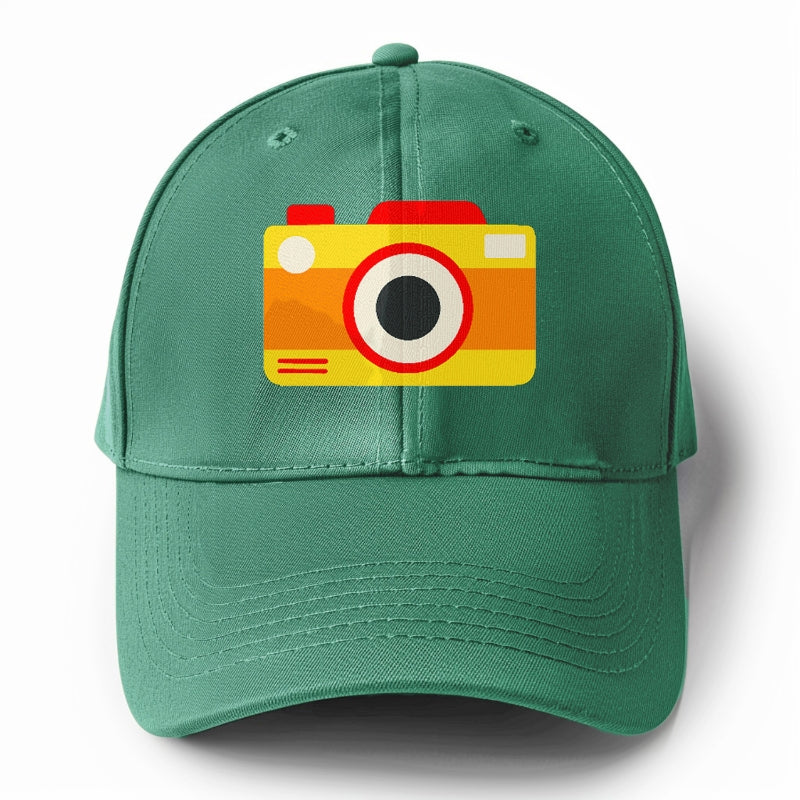 Retro 80s Camera Yellow Hat