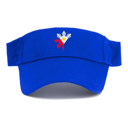 Philippines Iconic Sun And Stars Visor