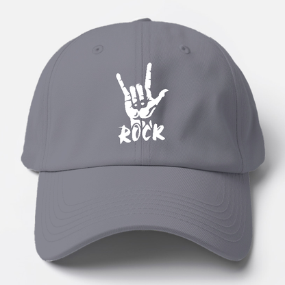 hand horns and rock Hat