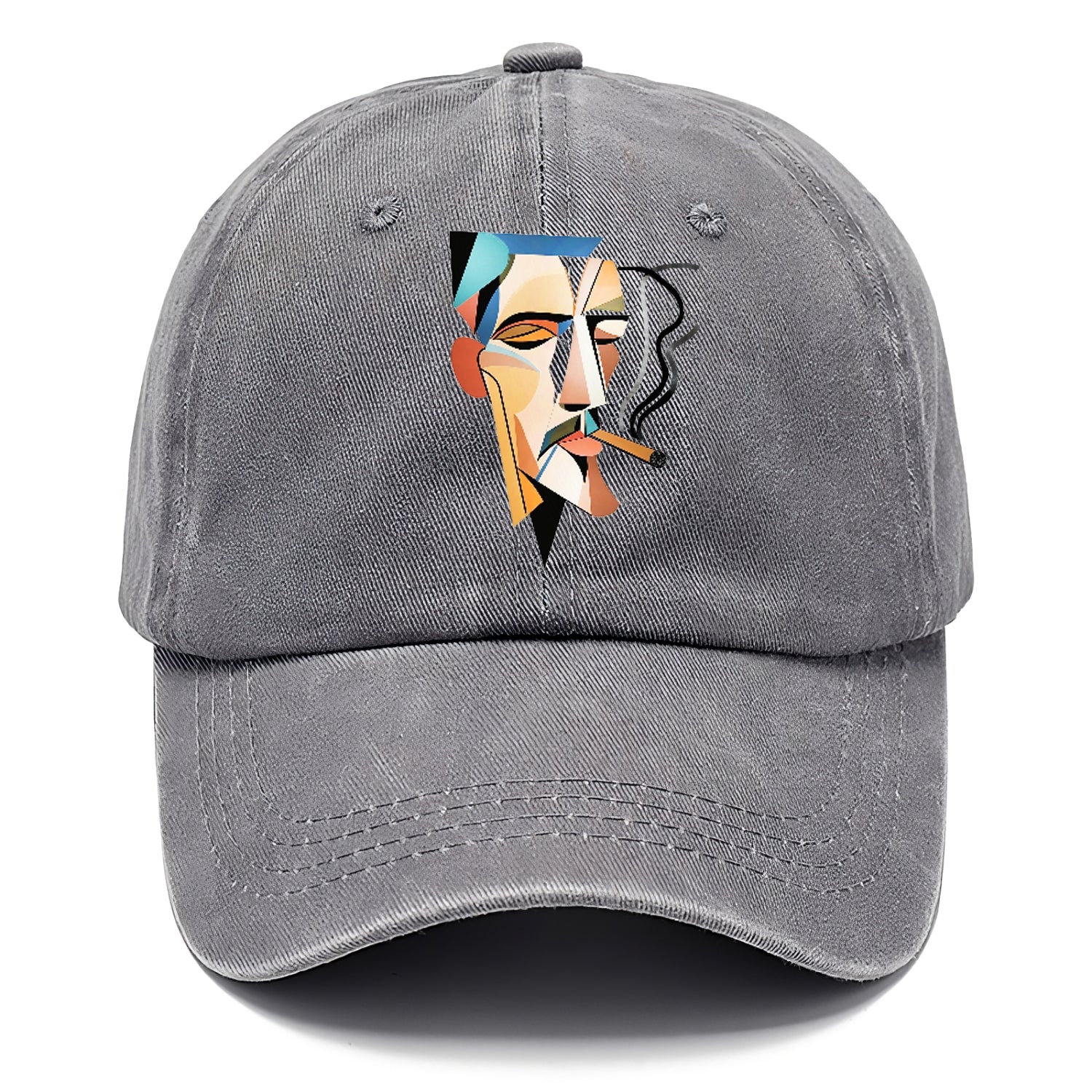 Abstract Smoking Man Hat