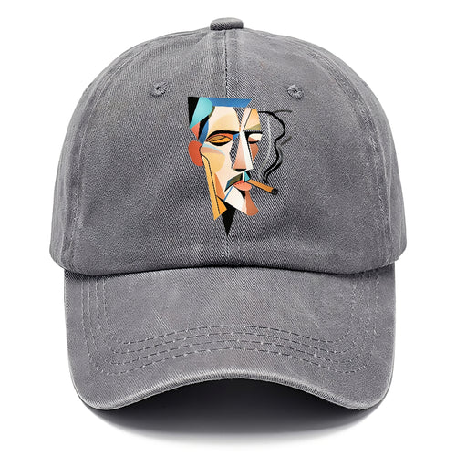 Abstract Smoking Man Classic Cap