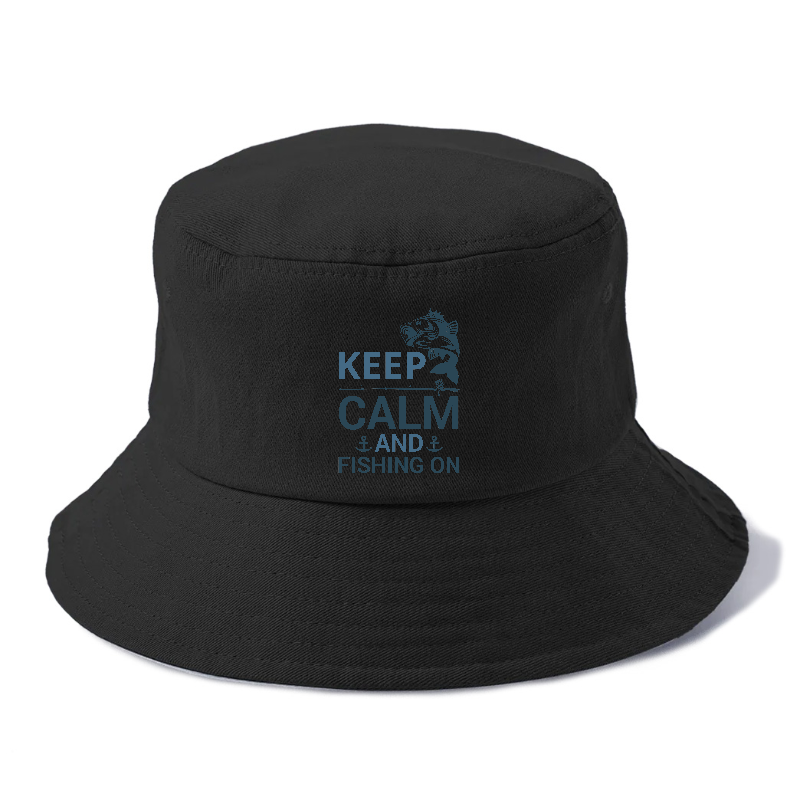 Keep calm and fishing on Hat