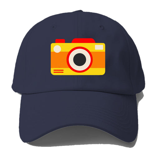 Retro 80s Camera Yellow Baseball Cap