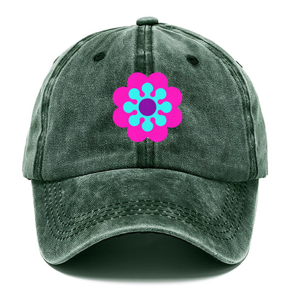 Retro 80s Flower Pink Hat