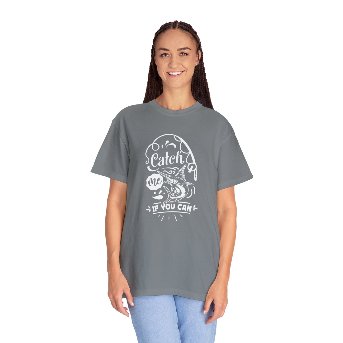 Chasing Adventure: Catch Me If You Can Fishing T-Shirt