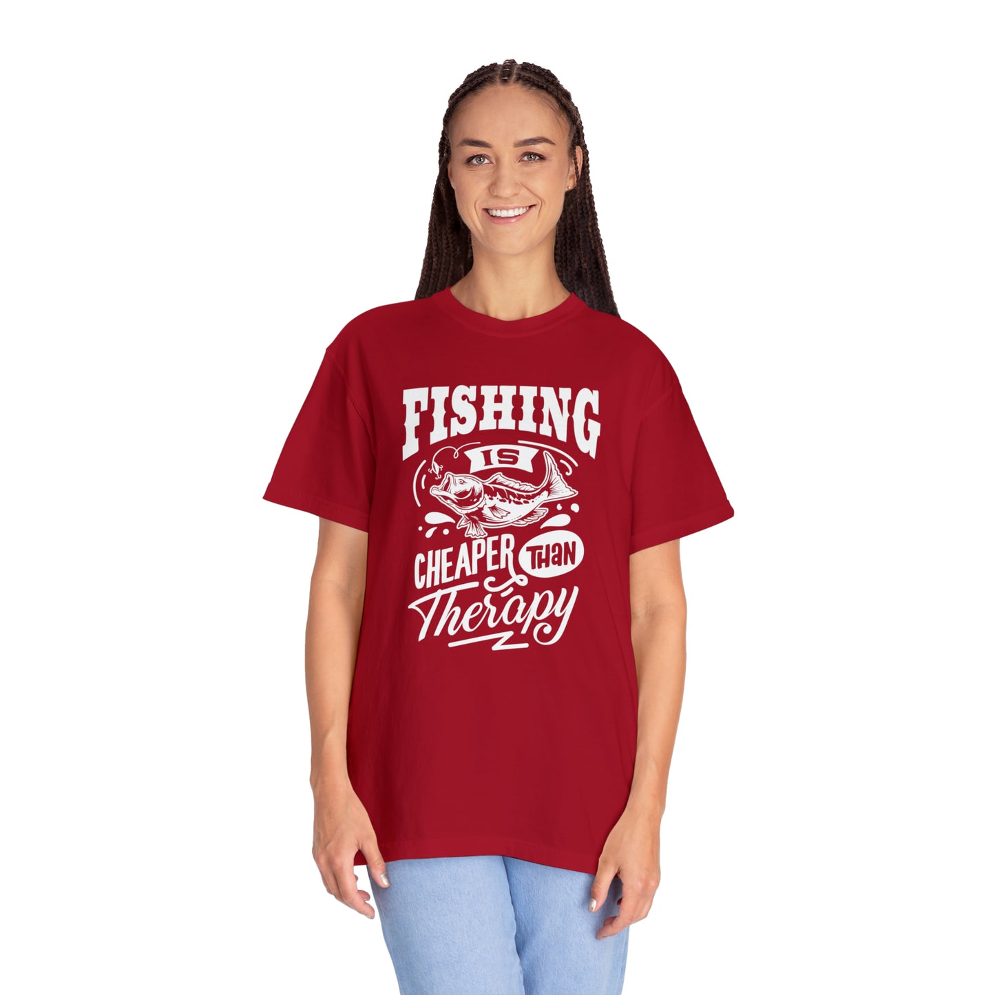 Reel in Tranquility: Fishing Therapy T-Shirt