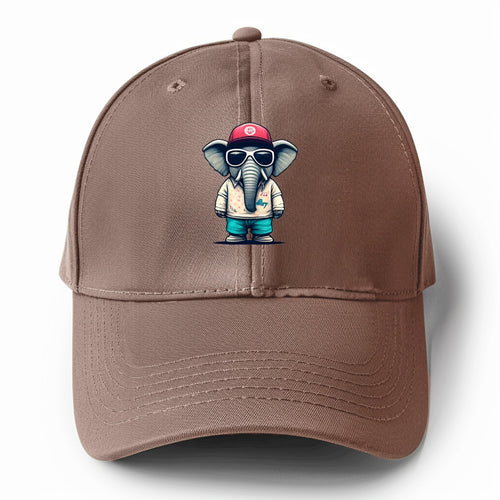 Bored Elephant 5 Solid Color Baseball Cap